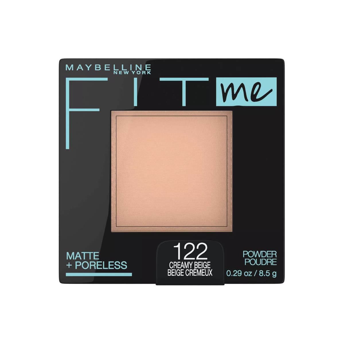 Fit-Me Matte-Poreless Pressed Face Powder - 122 Creamy Beige