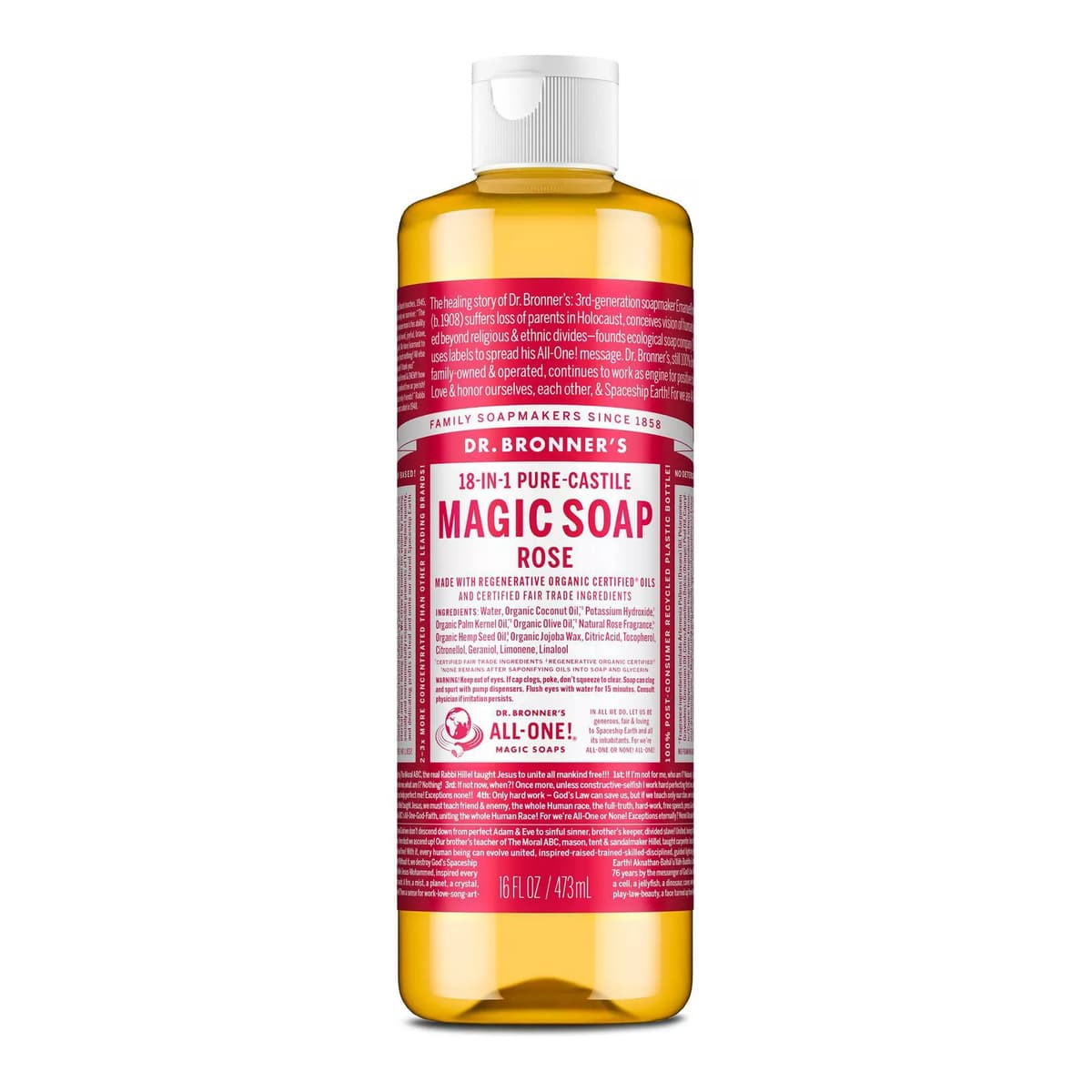 Magic Pure Castile Liquid Soap Bodywash - Rose