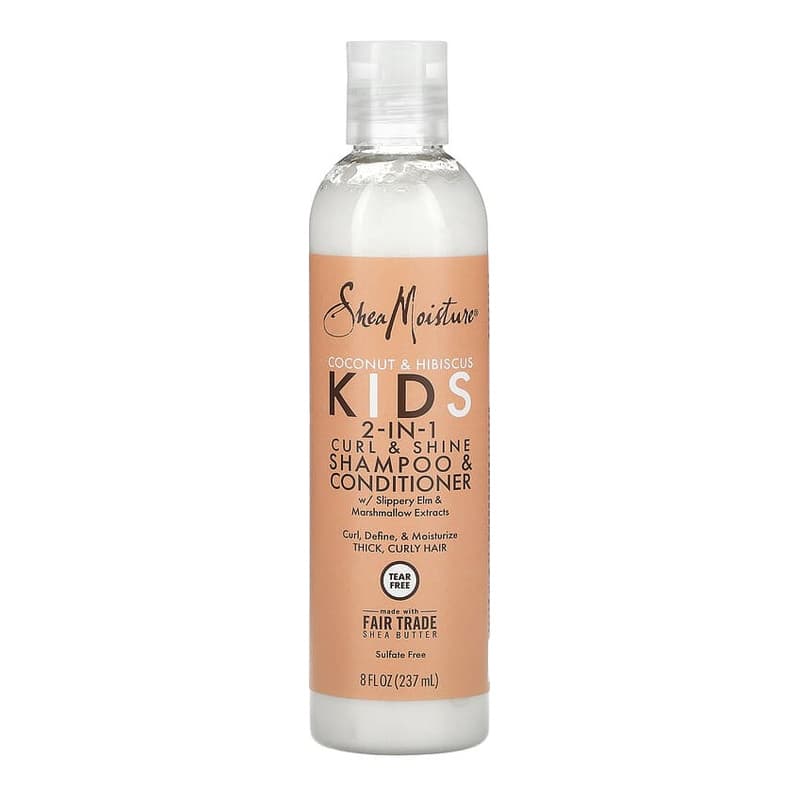 Kids 2-In-1 Curl & Shine Shampoo & Conditioner, Coconut & Hibiscus