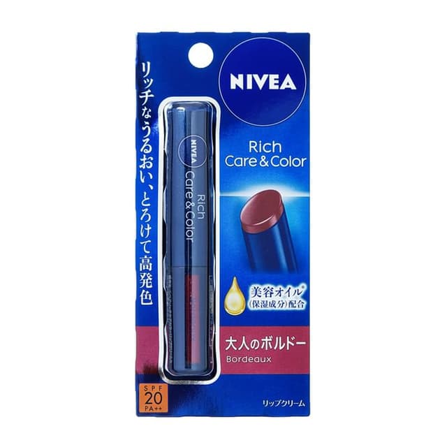Rich Care & Color Lip Balm SPF 20 PA++, Bordeaux