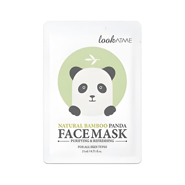 Natural Bamboo Panda Face Mask 1pc