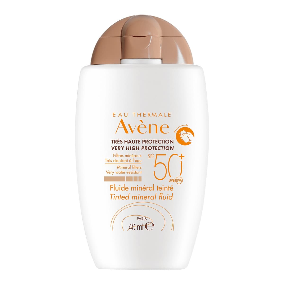 Very High Protection Tinted Mineral Fluid SPF50+ Sun Cream for Intolerant Skin