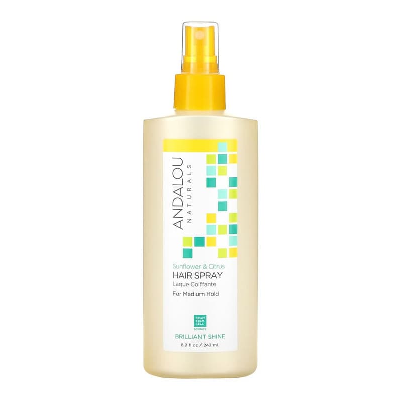 Hair Spray, Brilliant Shine, For Medium Hold, Sunflower & Citrus