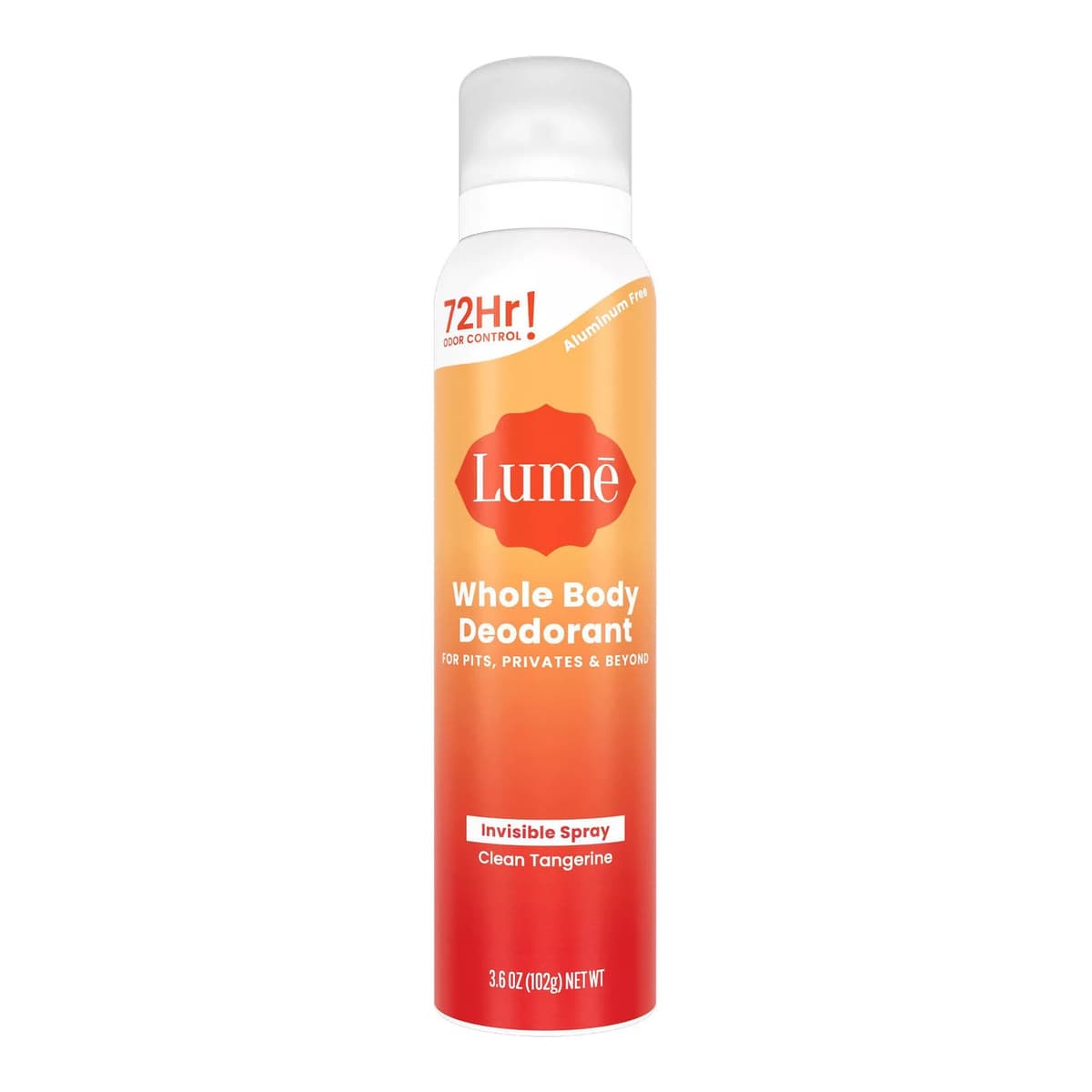 Whole Body Women's Aluminum Free Invisible Spray Deodorant - Clean Tangerine Scent
