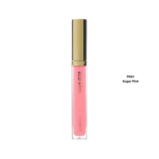 Eco Soul Shine Lip Gloss, #PK01 Sugar Pink