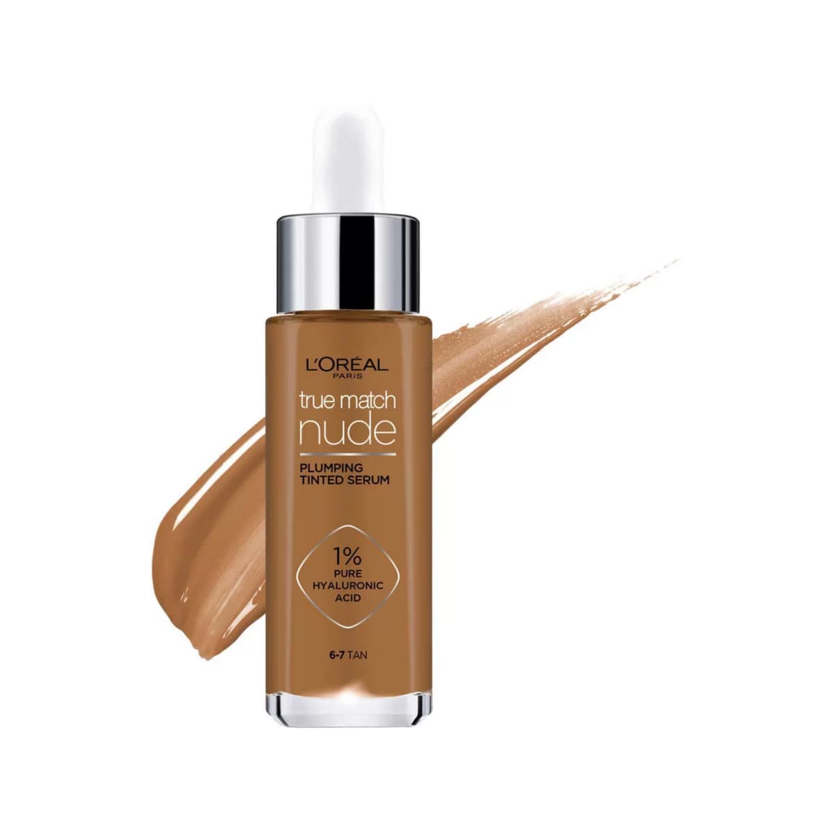 Paris True Match Nude Plumping Tinted Skin Serum, 1% Hyaluronic Acid, #6 7