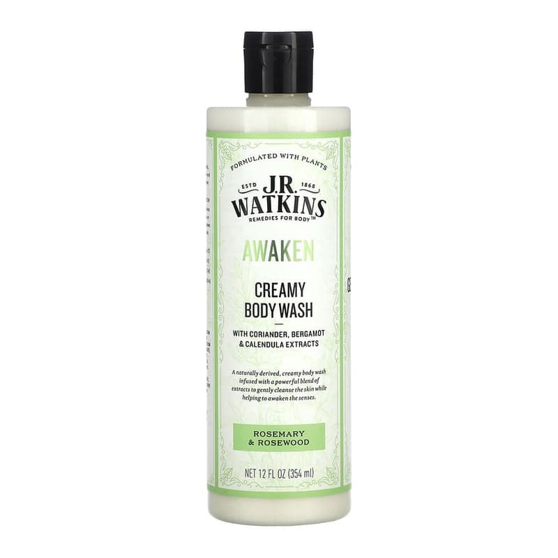 Awaken, Creamy Body Wash, Rosemary & Rosewood