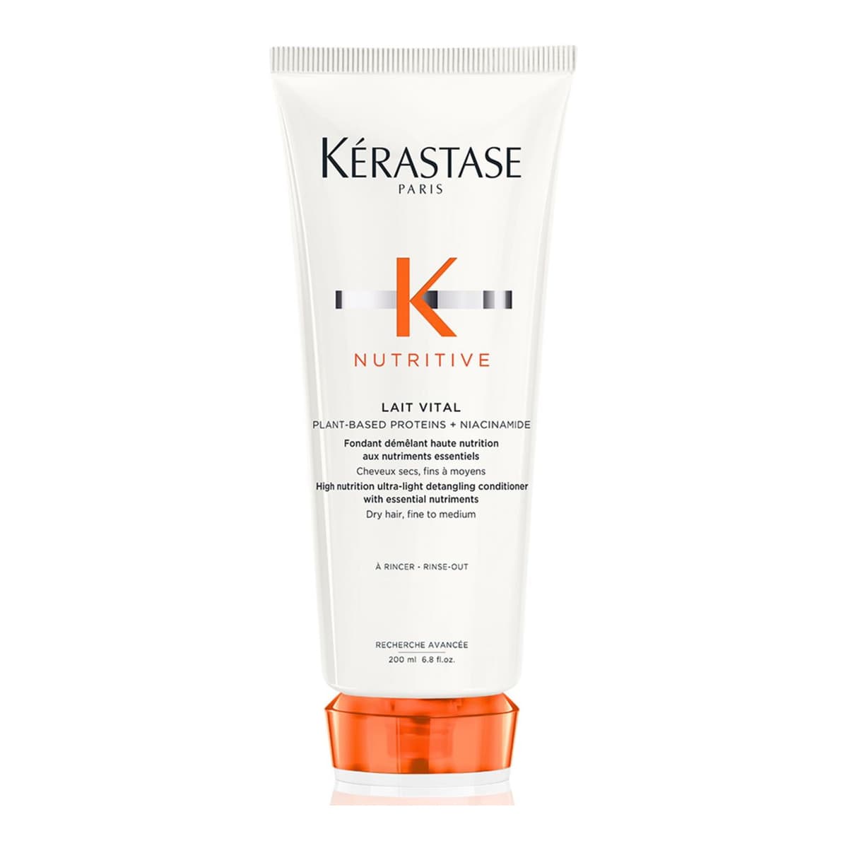 Kérastase Nutritive Ultra-Light Conditioner for Dry Hair With Niacinamide, Leave-In Conditioning Treatment, Lait Vital