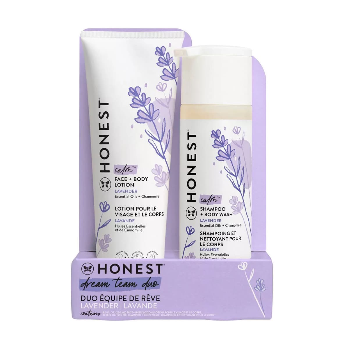 Calm Shampoo + Body Wash and Lotion Duo - Lavender