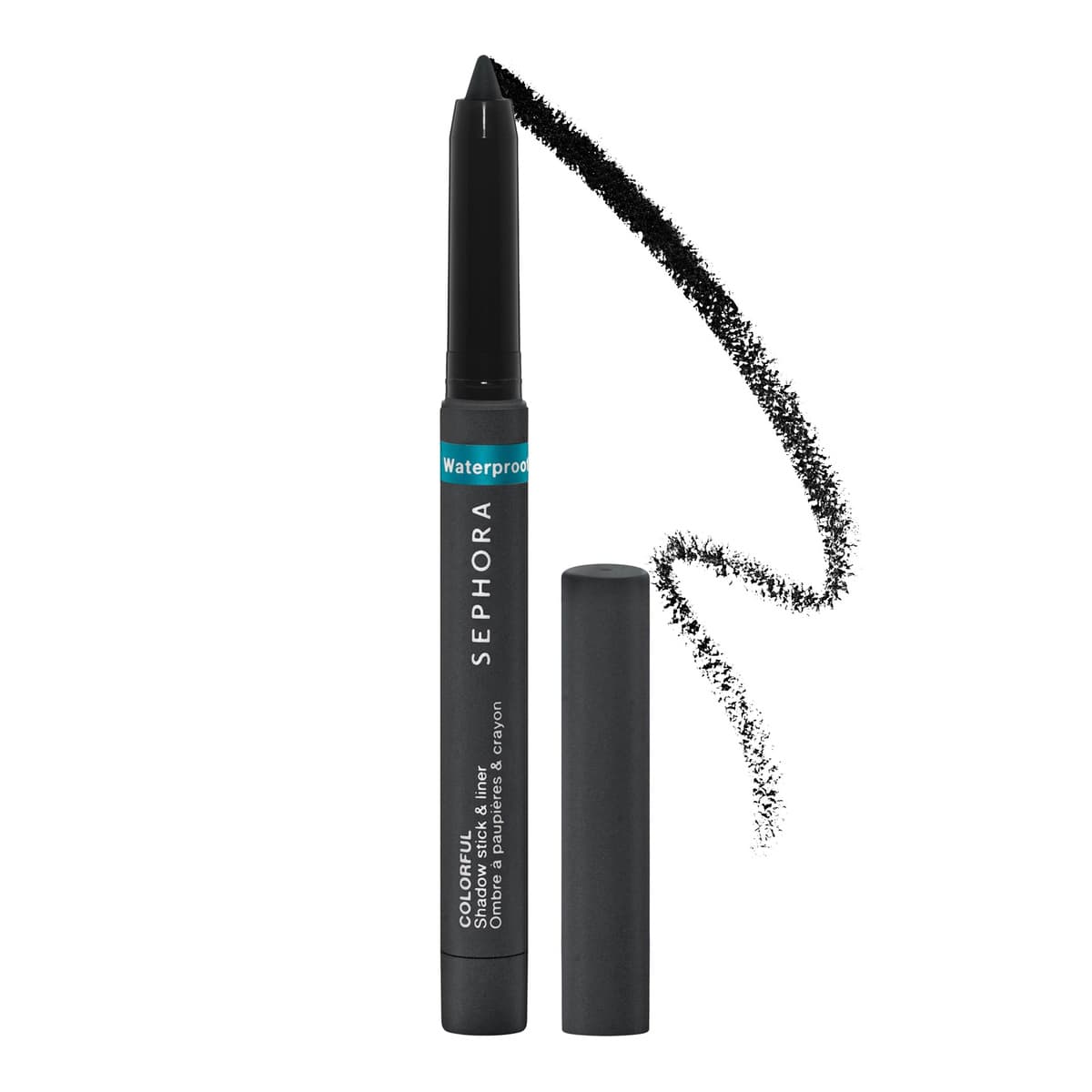 Sephora Colorful® Waterproof Eyeshadow & Eyeliner Multi-Stick, #24 Black Matte