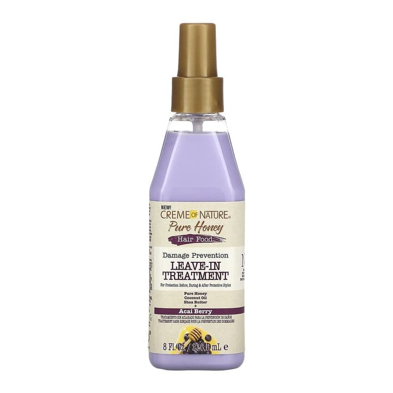 Pure Honey, Hair Food, Damage Prevention Leave-In Treatment