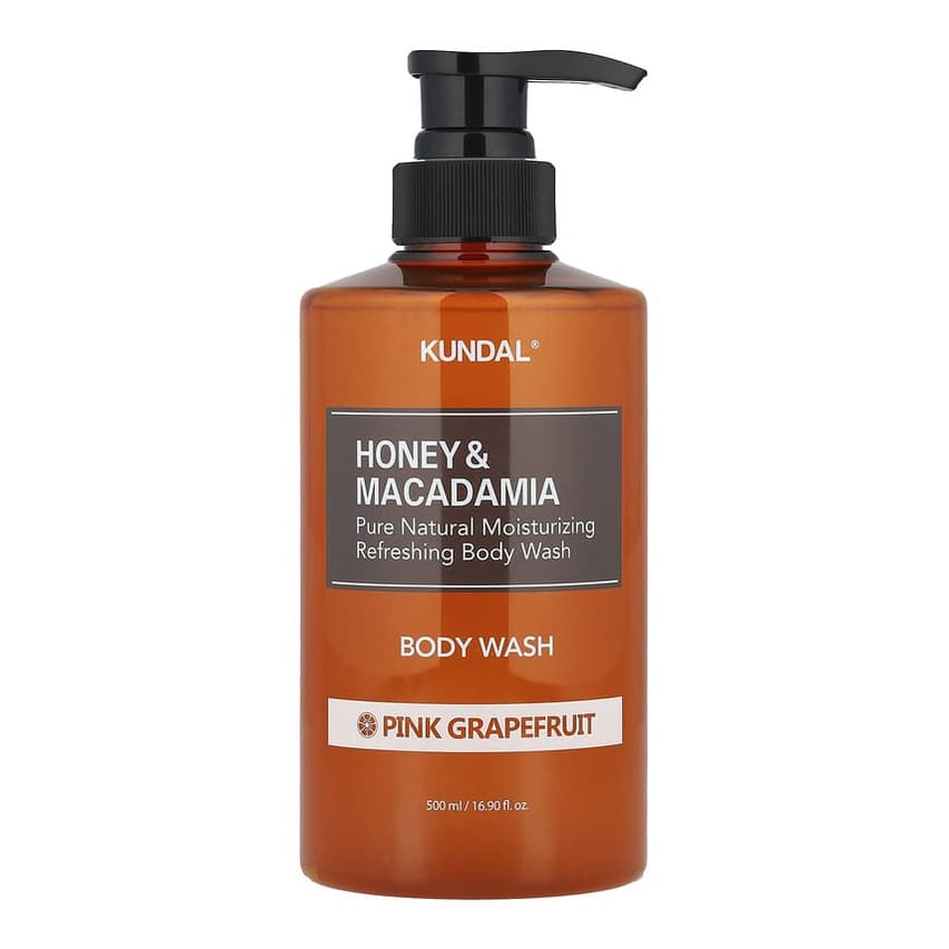 Honey & Macadamia, Body Wash, Pink Grapefruit
