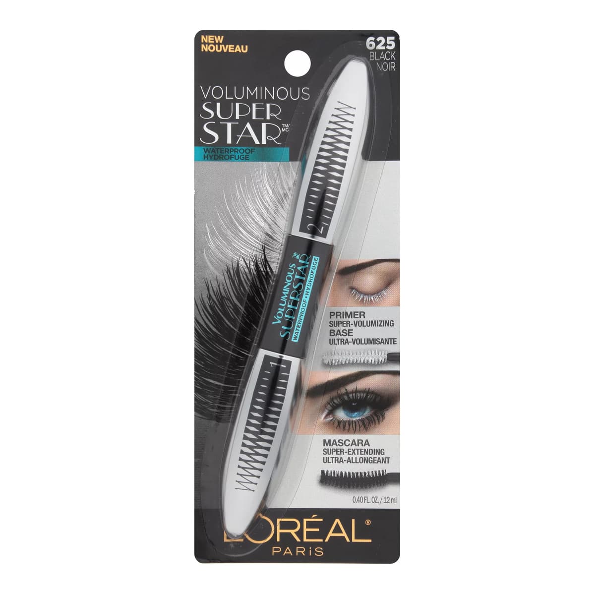 Voluminous Superstar Mascara - 625 Waterproof Black