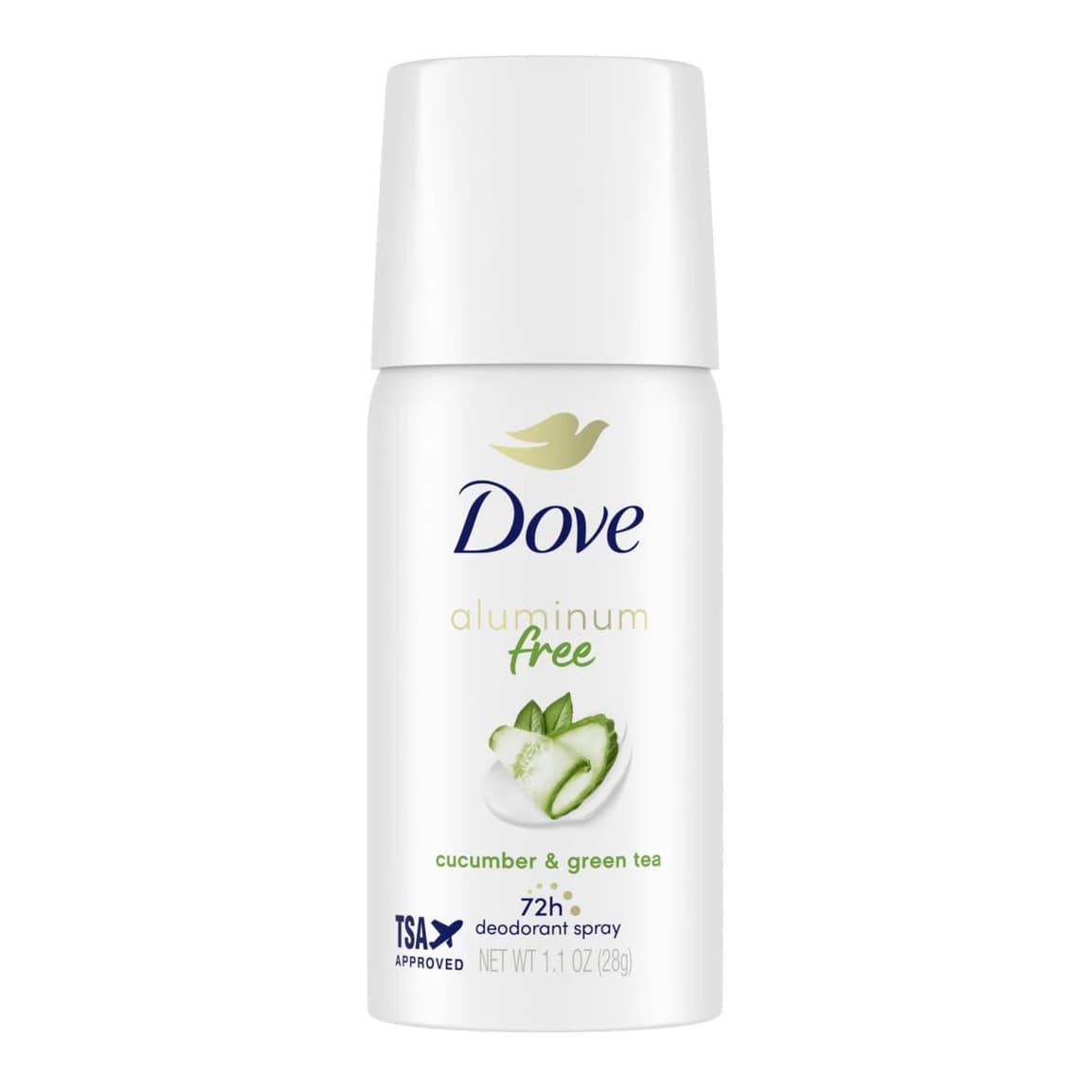 Aluminum Free Mini Deodorant Spray - Cucumber & Green Tea - Trial Size