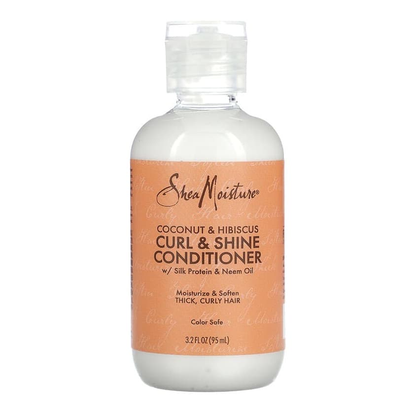 Curl & Shine Conditioner, Thick, Curly Hair, Coconut & Hibiscus