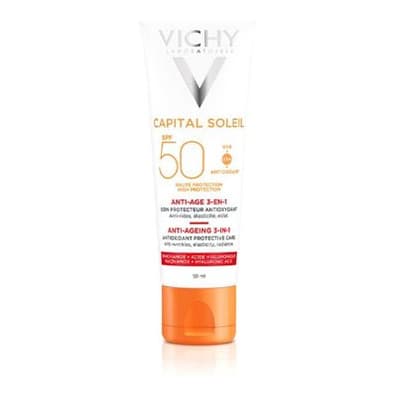 Capital Soleil Anti-Ageing 3-in-1 Daily Sun Protection Cream For Face SPF50