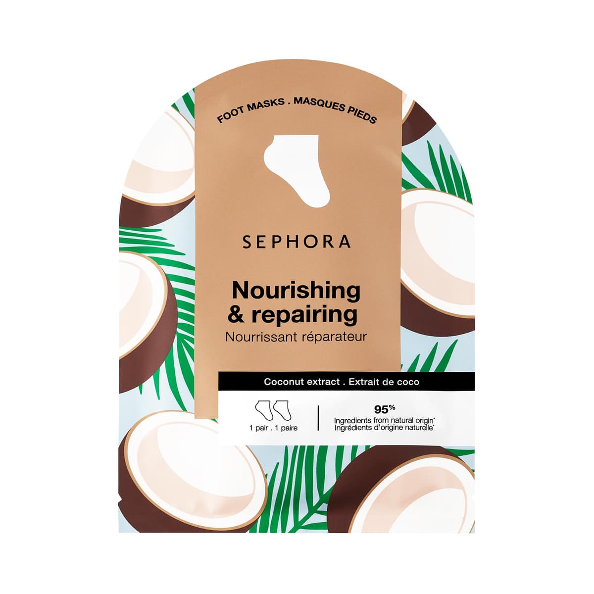 Nourishing Foot Mask in Coconut + Lavender, Coconut