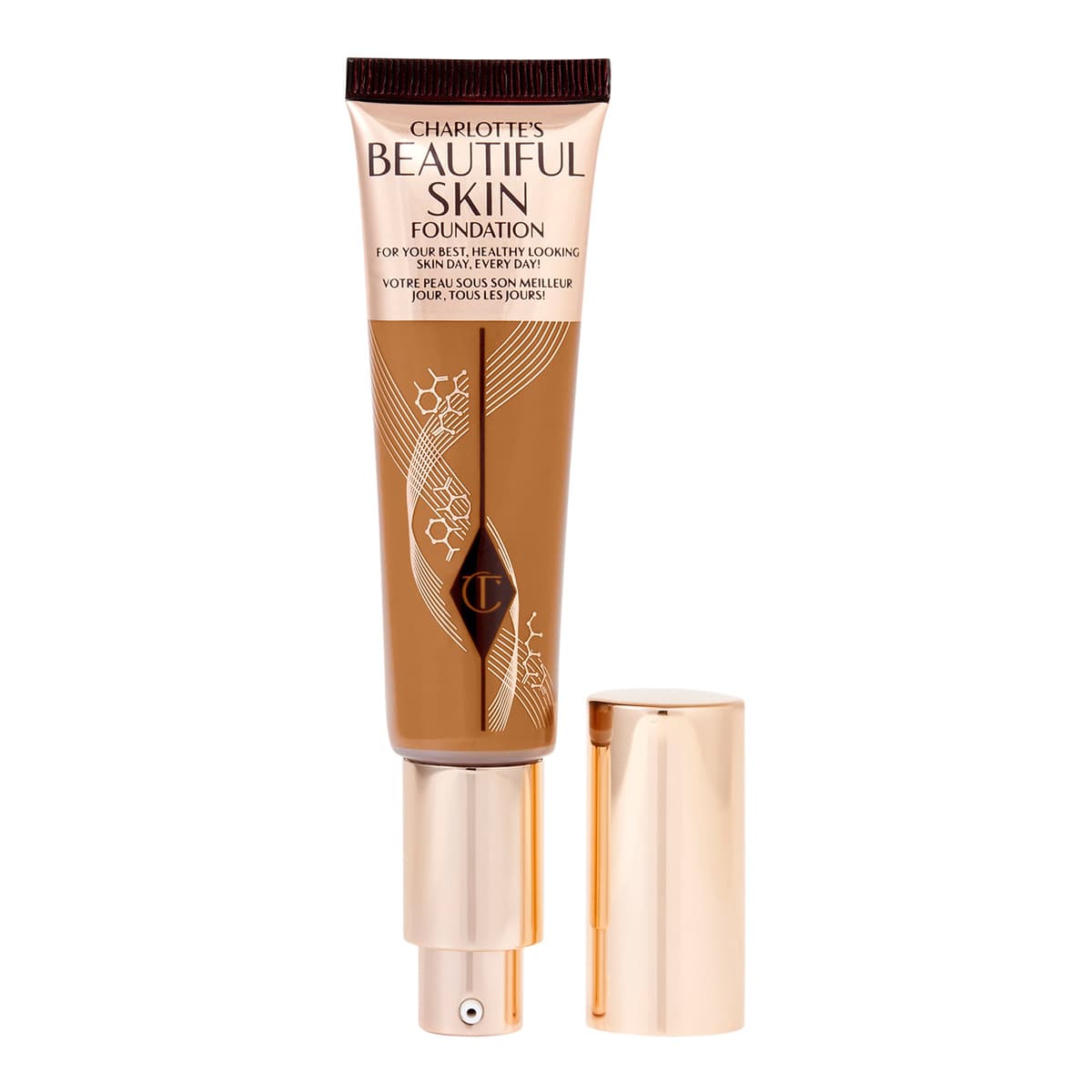Beautiful Skin Medium Coverage Liquid Foundation with Hyaluronic Acid, #13 Warm