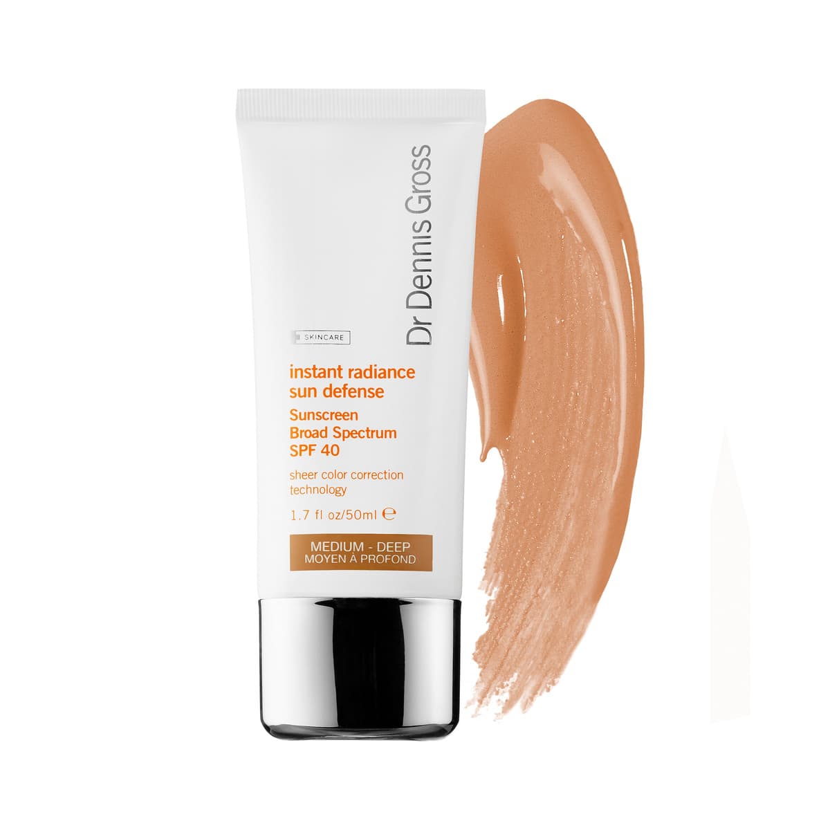 Instant Radiance Sun Defense Sunscreen Broad Spectrum SPF 40, Medium/Deep