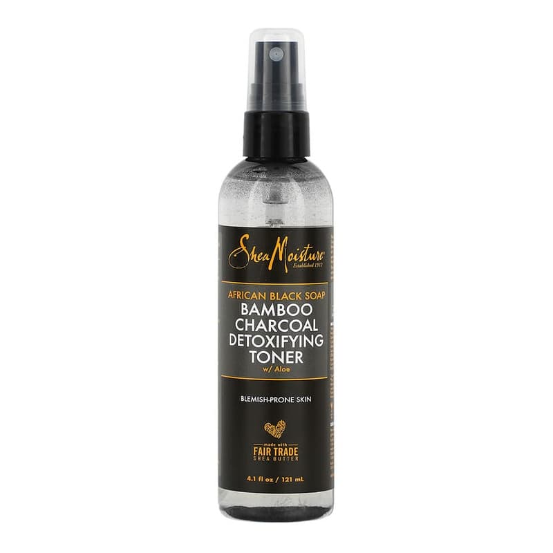 African Black Soap, Bamboo Charcoal Detoxifying Toner With Aloe