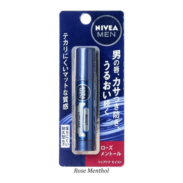 Men Moist Lip Care Balm SPF 20, Rose Menthol