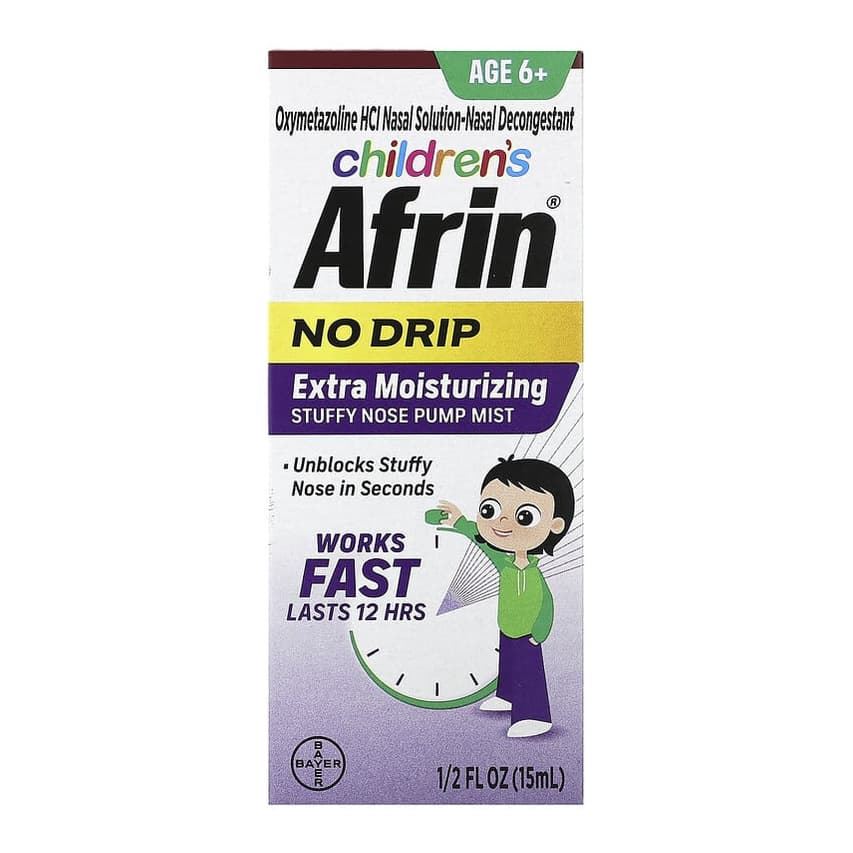Children's, No Drip Extra Moisturizing Stuffy Nose Pump Mist, Age 6+