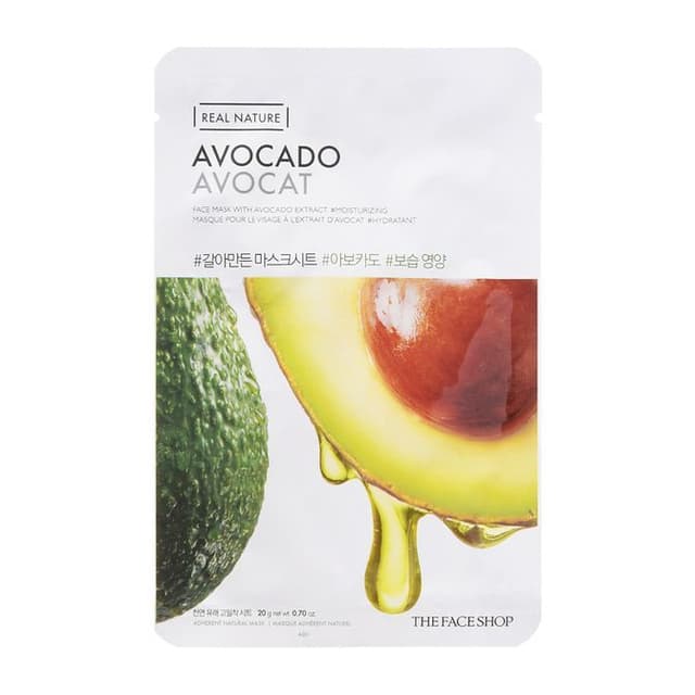 Real Nature Face Mask 1pc, Avocado