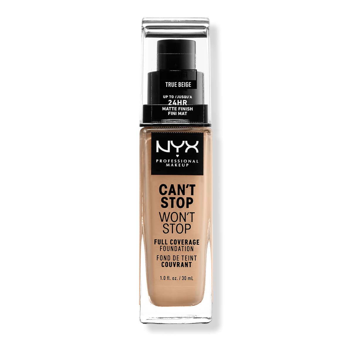 Can't Stop Won't Stop 24HR Full Coverage Matte Foundation, True Beige