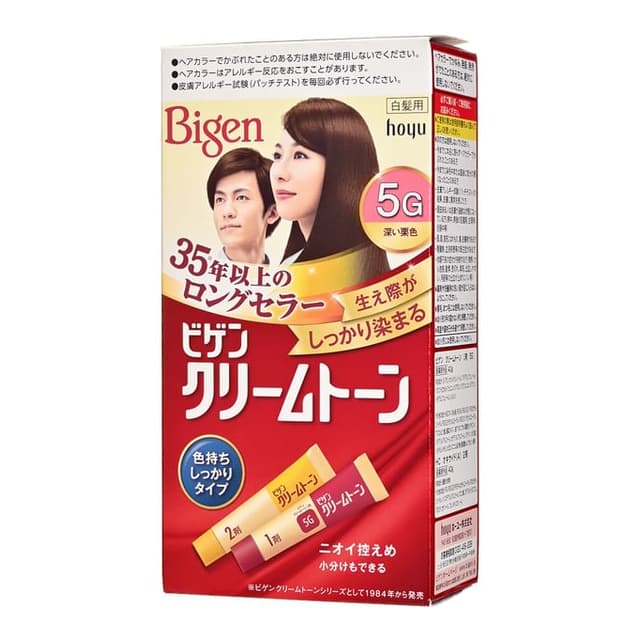Bigen Cream Tone Hair Color, Deep Chestnut