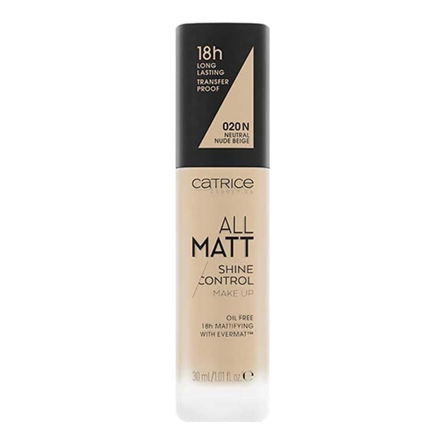 All Matt Shine Control Makeup 020 N Neutral Nude Beige