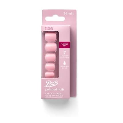 False Nail Radiant Rhubarb x24