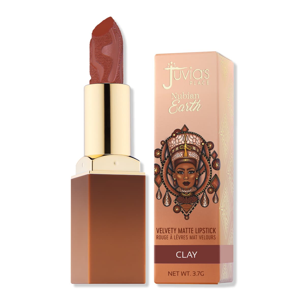 Nubian Earth Lipstick, Clay