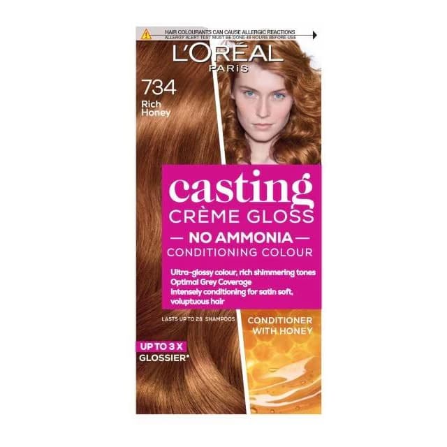 Casting Creme 734 Rich Honey Blonde Semi Permanent Hair Dye