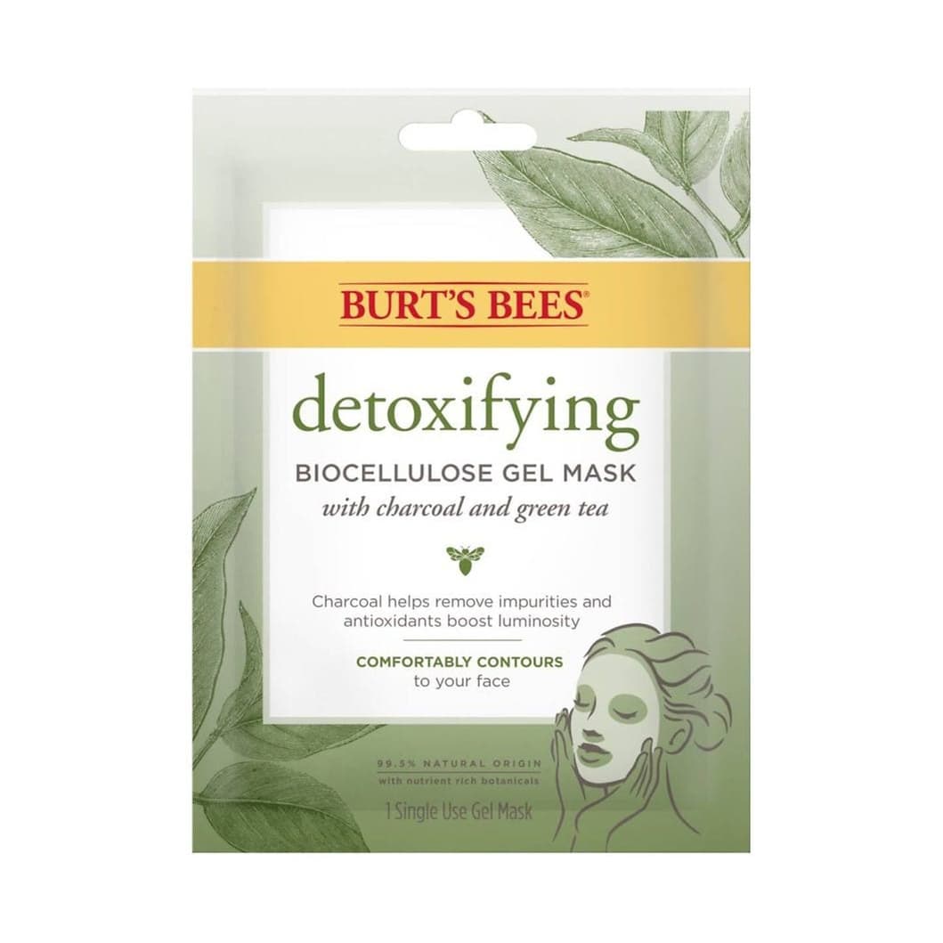 Detoxifying Biocellulose Gel Mask with Charcoal and Green Tea
