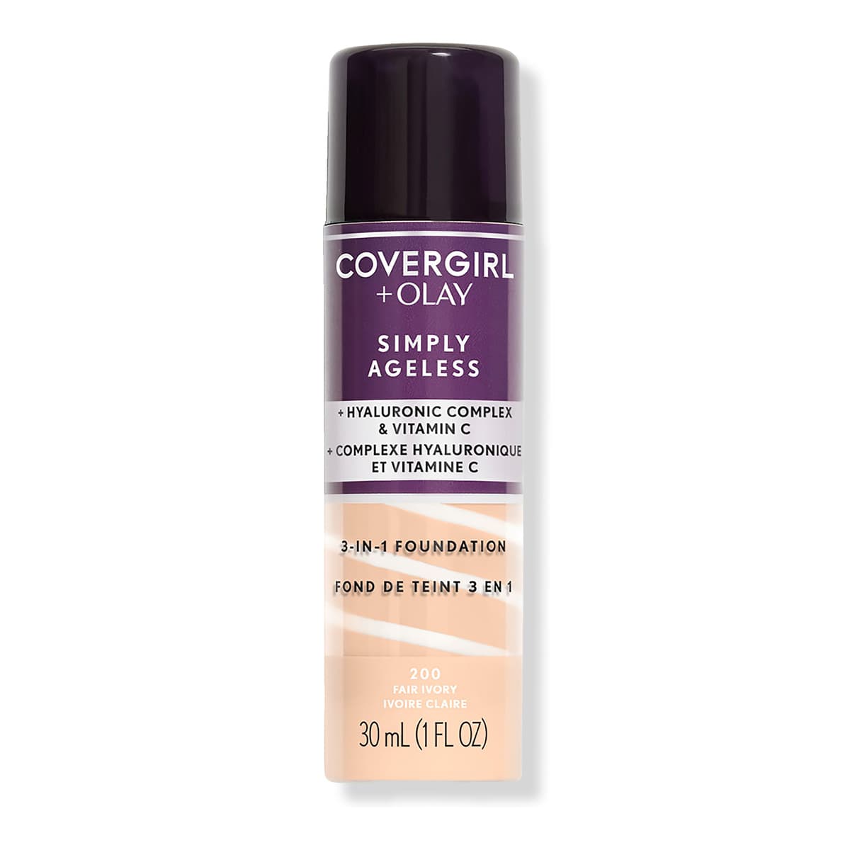 Olay Simply Ageless 3-in-1 Liquid Foundation, Fair Ivory