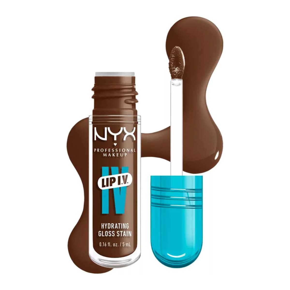 NYX Professional Makeup Lip IV Hydrating Gloss Stain, Lip Gloss, Splash n Spice