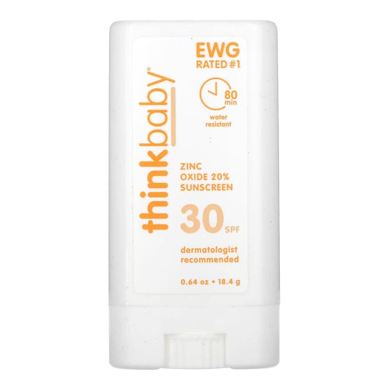 Thinkbaby, Zinc Oxide Sunscreen Stick, SPF 30