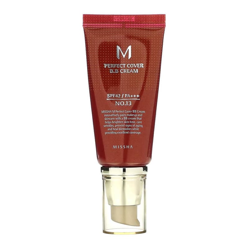 M Perfect Cover B.B Cream, SPF 42 PA+++, #13 Bright Beige