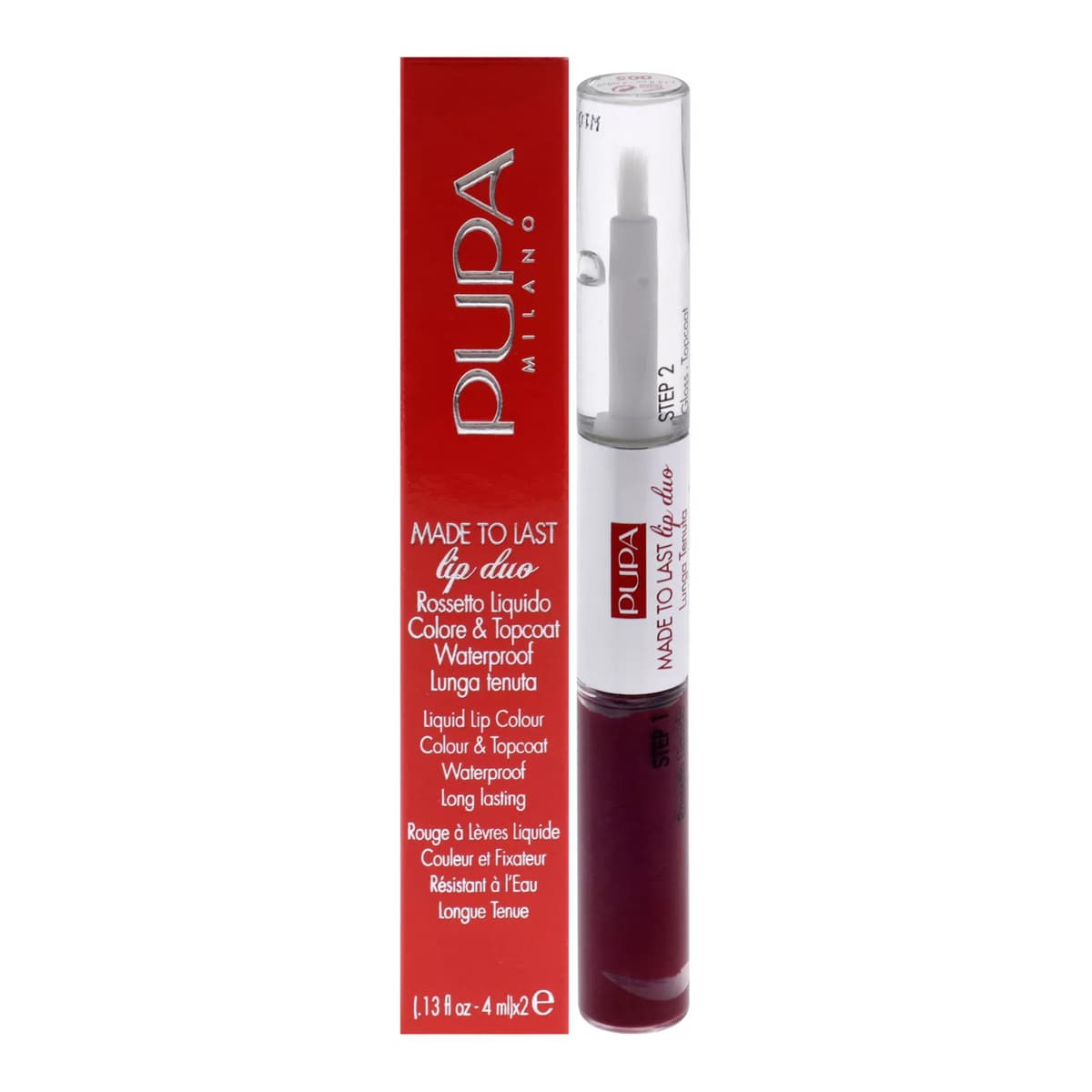 Made To Last Lip Duo - 005 Deep Ruby by Pupa Milano for Women - Lipstick