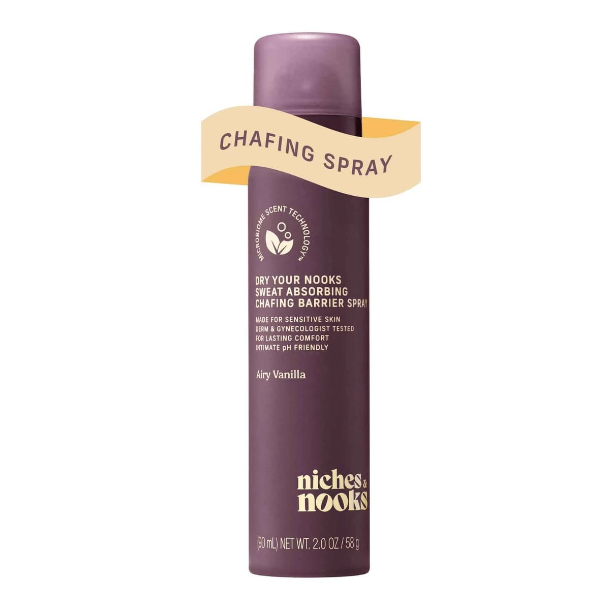 Dry Your Nooks Sweat Absorbing Chafing Barrier Spray - Airy Vanilla