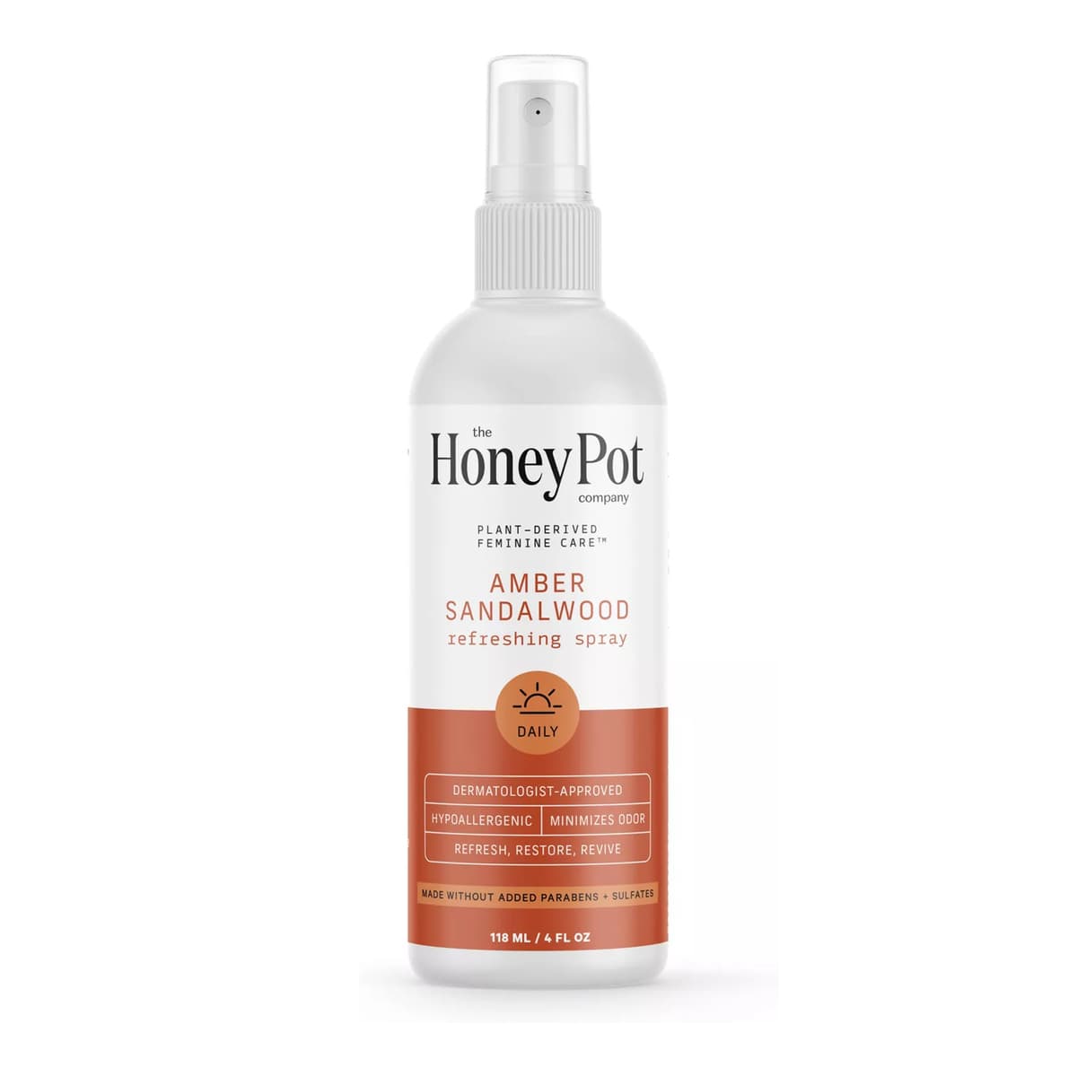 Refreshing Amber Sandalwood Panty and Body Plant-Derived Deodorant Spray
