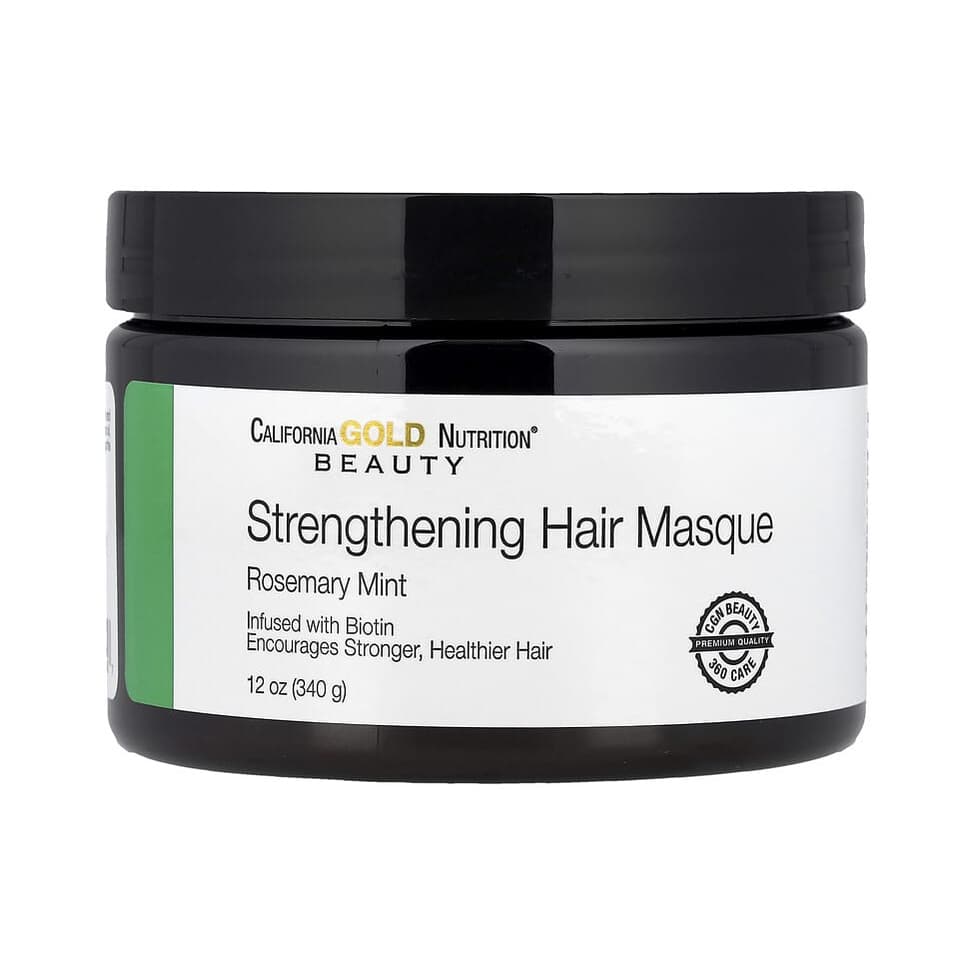 Strengthening Hair Masque, Biotin, Rosemary Mint
