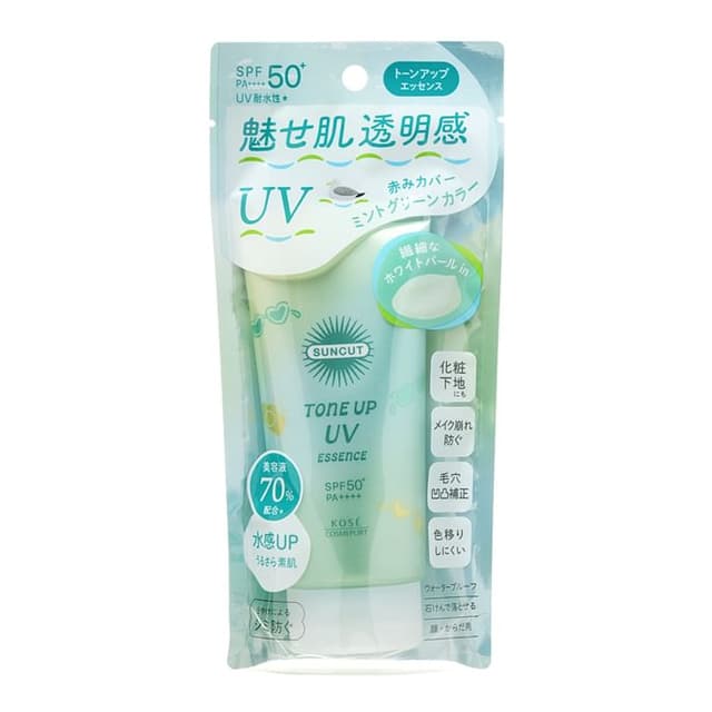 Suncut Tone Up UV Essence Sunblock SPF 50+ PA++++, Mint Green