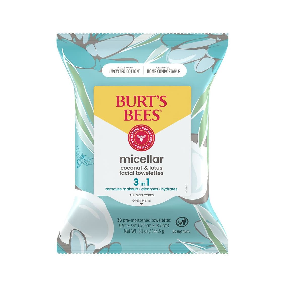 Micellar Facial Towelettes Coconut & Lotus Water