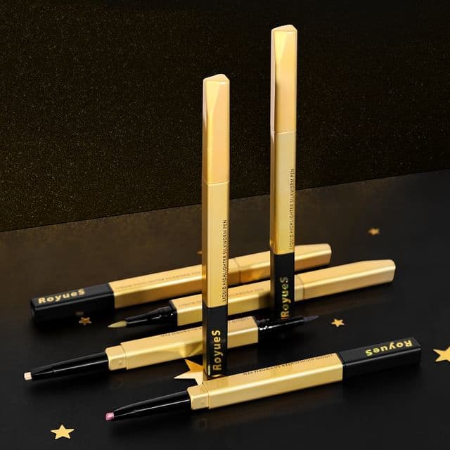 2 In 1 Liquid Aegyosal & Highlighter Pencil, #03# Pale Pink & Chestnut Brown