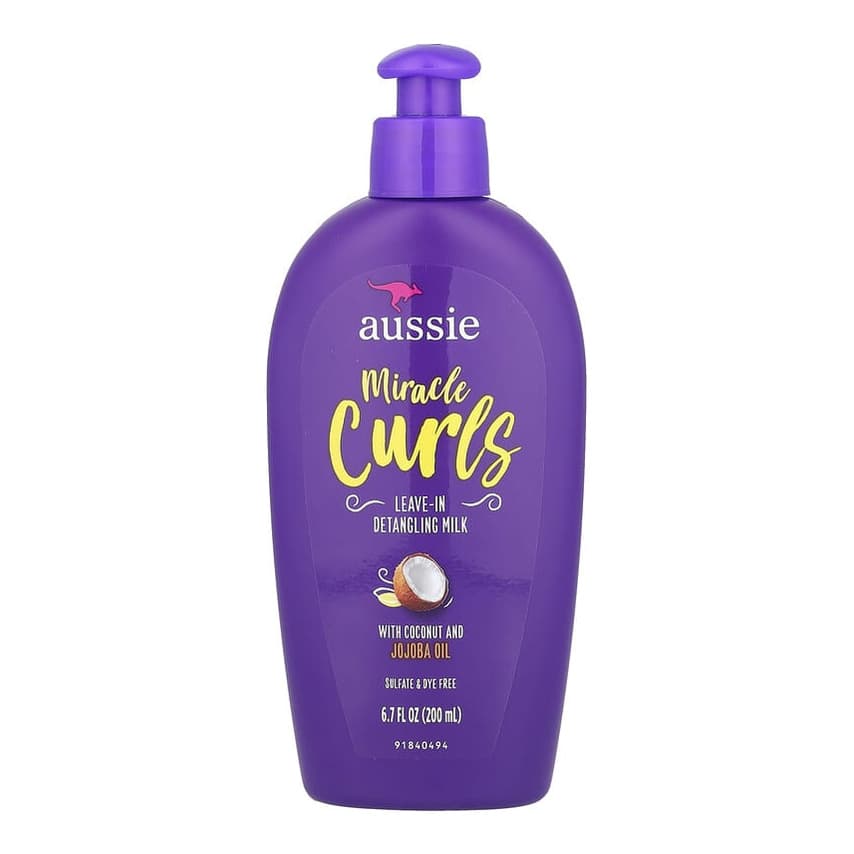 Miracle Curls, Leave-In Detangling Milk with Coconut and Jojoba Oil