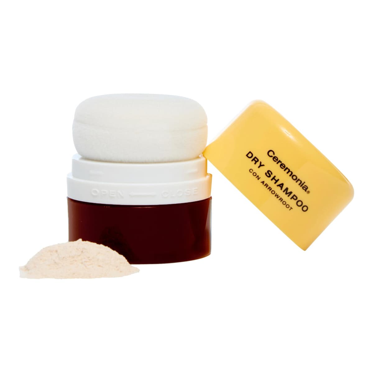 Dry Shampoo Powder Pouf for Balanced Scalp