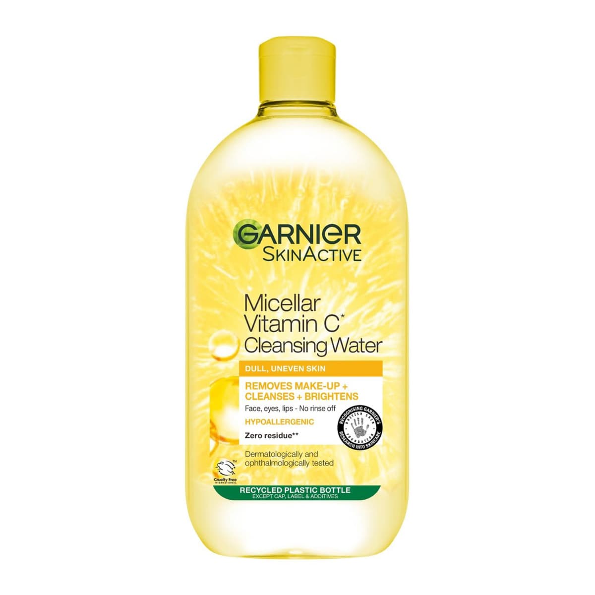 Micellar Vitamin C Water For Dull Skin, Brightening & Glow-Boosting Face Cleanser & Makeup Remover