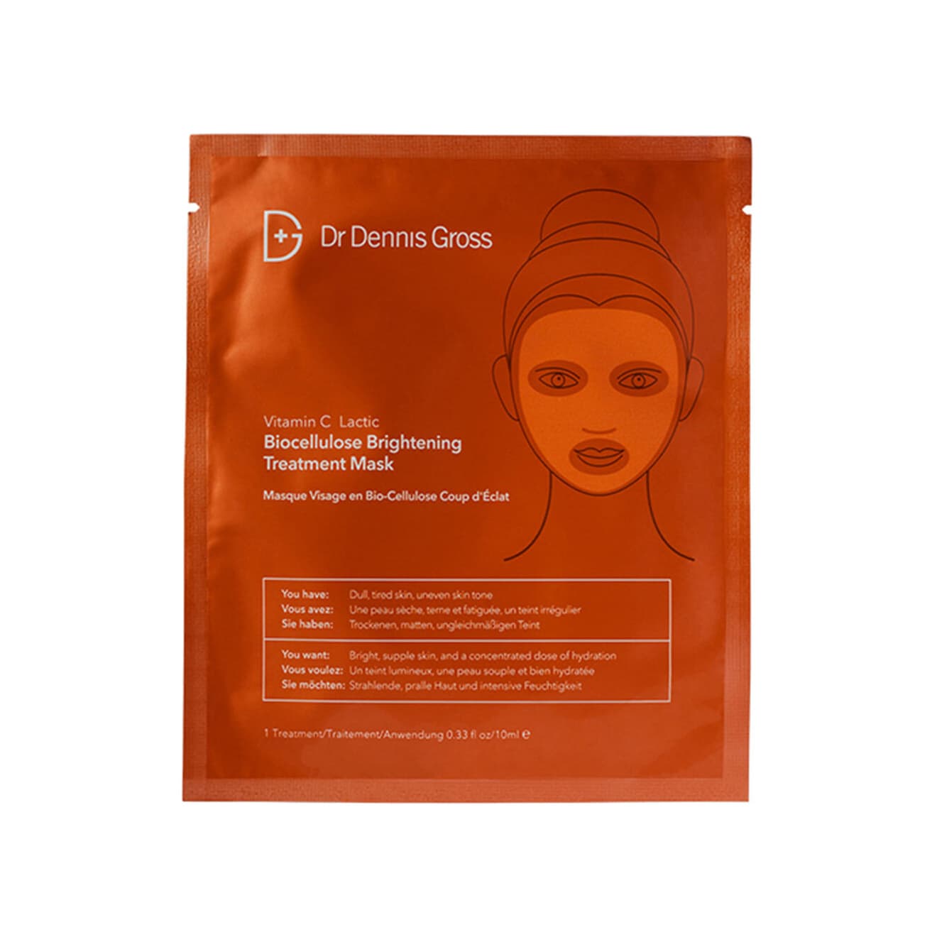 Vitamin C + Lactic Biocellulose Brightening Treatment Mask