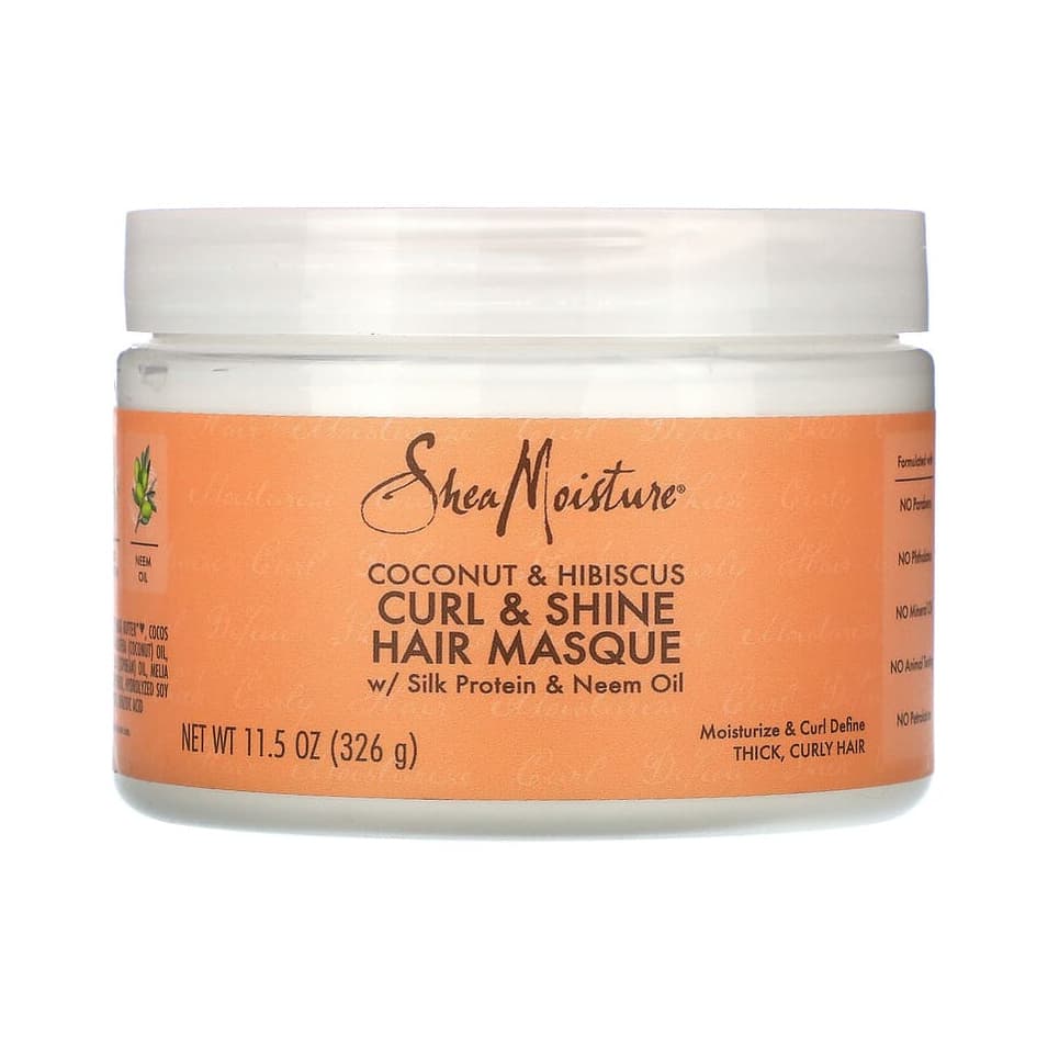 Curl & Shine Hair Masque, Coconut & Hibiscus